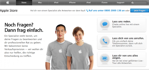 Apple Service Angebot Store
