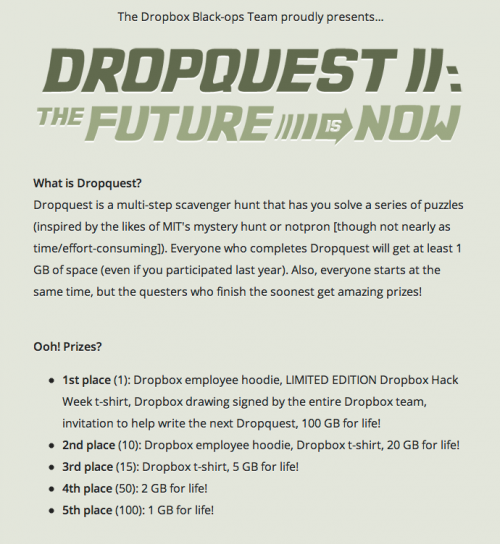 Dropquest Overview