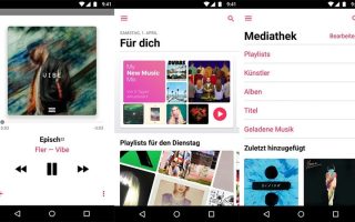 Apple Music für Android nun offiziell für Tablets