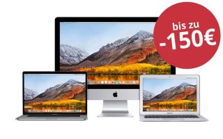 Aktion: Bis zu 150 Euro Rabatt auf ausgewählte Macs