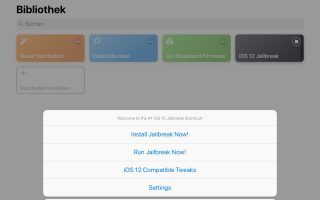 iOS 12: Sicherheitslücke in Kurzbefehle-App erlaubt Jailbreak