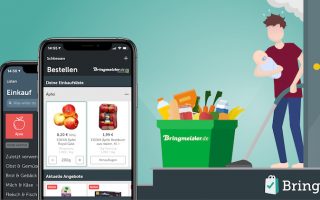 Bring! integriert Online-Einkauf von Lebensmitteln, Lieferung an Eure Tür