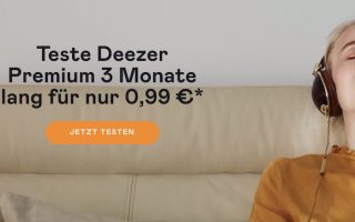 Deezer Musikstreaming 3 Monate Premium nur 99 Cent