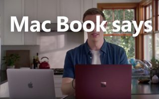 Microsoft-Reklame: Mann namens Mac Book lobt Surface Laptop 2 (Video)
