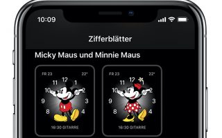 Auch watchOS 6.0.1 ist da, Mickey Mouse sagt wieder Uhrzeit an