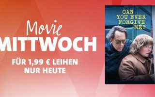 iTunes Movie Mittwoch: Heute „Can You Ever Forgive Me?“ für nur 1,99 Euro in 4K leihen