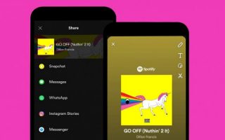 Spotify erlaubt ab sofort das Teilen von Musik auf Snapchat
