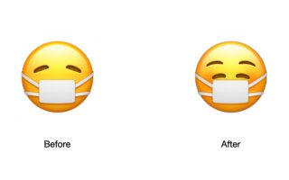 iOS 14.2 bringt überarbeitetes Masken-Emoji