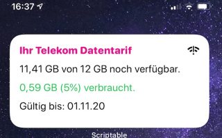 iOS 14: Neues besseres Widget für Telekom und Vodafone Datenverbrauch