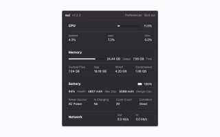 eul: Quelloffene Ressourcen-Anzeige für die Systemleiste