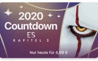 Apple 2020 Countdown: Heute „ES – Kapitel 2“ für nur 4,99 Euro