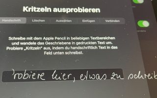 iPadOS 14.5: Kritzeln funktioniert bei ersten Usern auf Deutsch