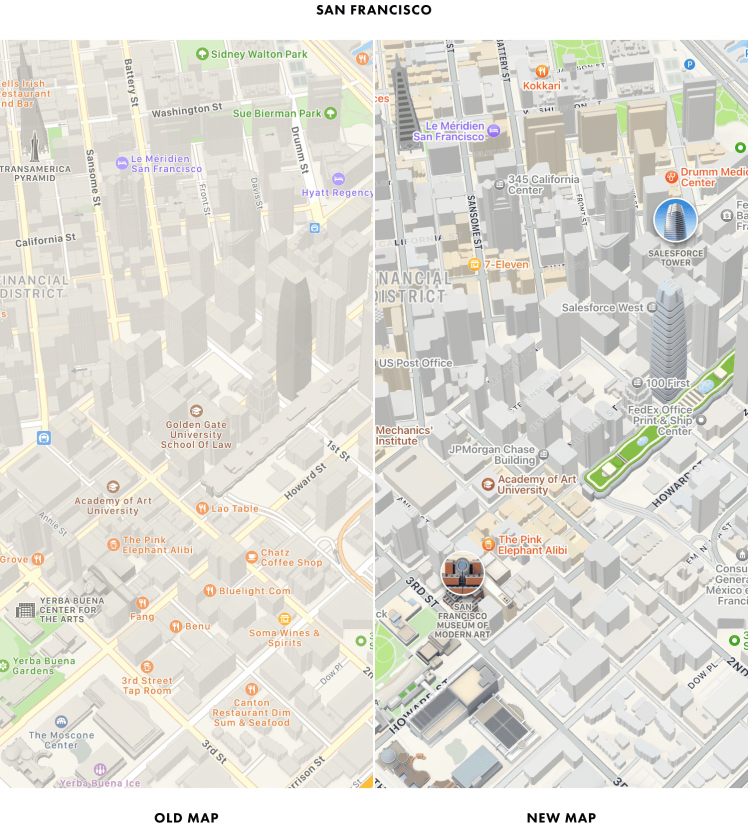 Apple Karte iOS 15 San Francisco