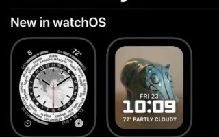 Jetzt erst aufgetaucht: Neues Apple Watch Watchface