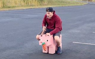 Video der Woche: YouTuber baut reitendes Minecraft-Schwein