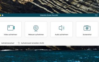 VideoSolo Bildschirm Recorder: Mac-Bildschirm professionell aufnehmen