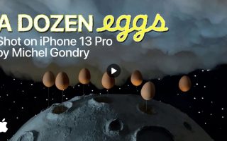 Making of von „A dozen eggs“: Apple im Hühnerstall