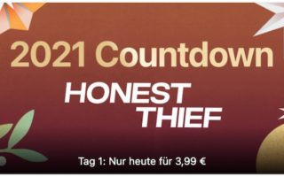 Apple 2021 Countdown: „Honest Thief“ heute nur 4,99 Euro