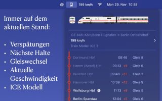 App des Tages: ICE Buddy for your Menu Bar