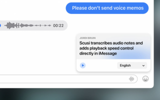 App des Tages: Scusi – Transcriptions for iMessage