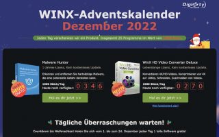 WinXDVD: Adventskalender verschenkt jeden Tag 1000 kostenlose Tools