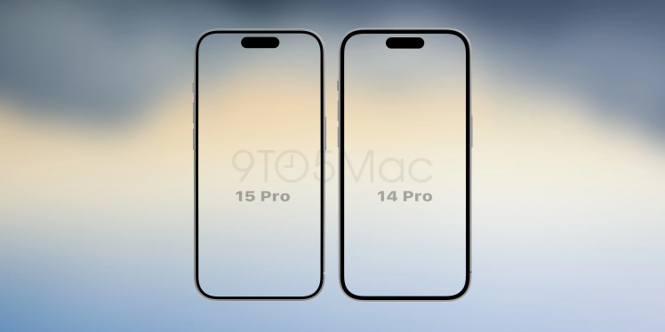 iPhone 15 Pro Displayrand im Vergleich zum iPhone 14 Pro