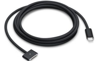 Apple verkauft USB‑C auf MagSafe 3 Kabel neu in Space Schwarz