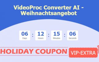 Top-Weihnachtsdeal (VideoProc): KI-gesteuerter Video-/Fotoeditor, 4K-Konverter, Editor, Kompressor und mehr