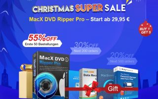 1x kaufen, 4 Gratisgeschenke: MacX DVD Ripper Pro mit bis zu 55 % Rabatt