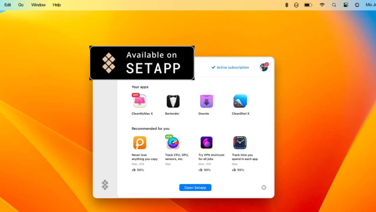 Setapp 7 Tage gratis testen