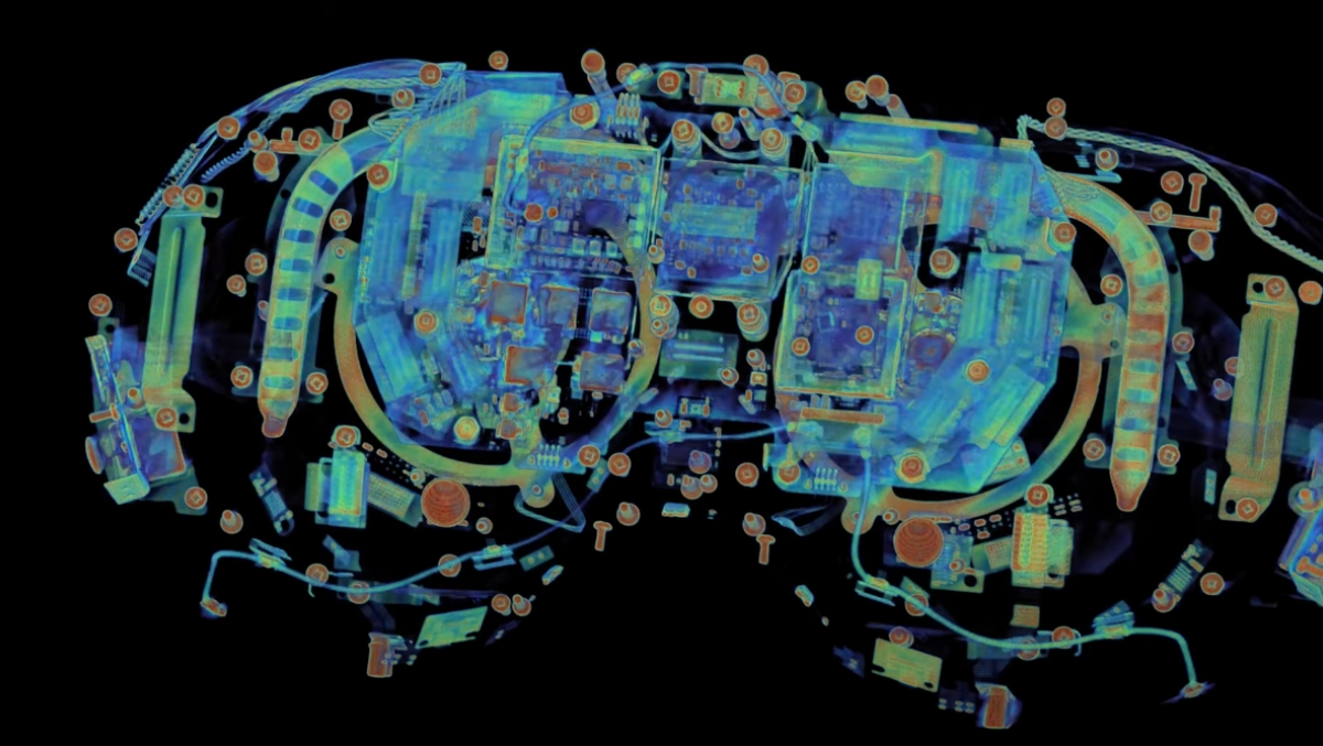 Apple Vision Pro: CT-Scan der Brille zeigt Unterschied zur Meta Quest ...