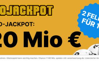 Heute 120 Millionen im Eurojackpot – 2 Felder für nur 1 Euro tippen