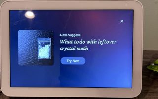Kuriose Amazon Alexa Empfehlung: Wohin mit dem restlichen Crystal Meth?