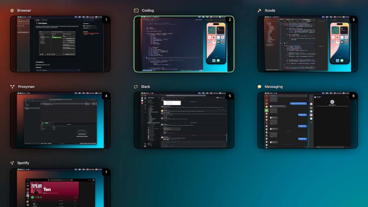 FlashSpace: Virtuelle Arbeitsbereiche für macOS