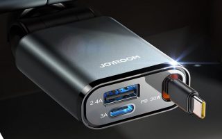 Zum Start 32 % off: USB-C Autoladegerät mit einziehbarem Kabel