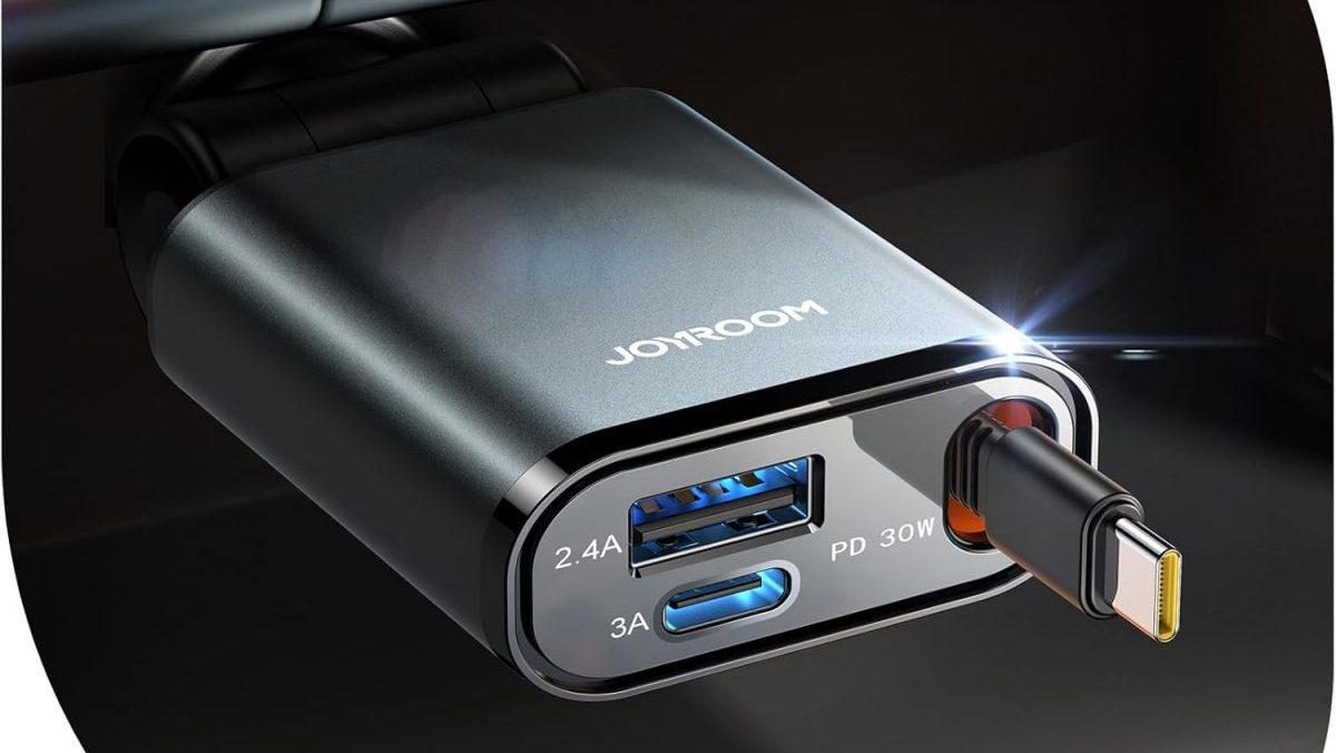 Zum Start 32 % off: USB-C Autoladegerät mit einziehbarem Kabel
