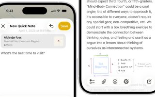 iOS 26.1 bringt neues Wischmenü in die Notizen-App