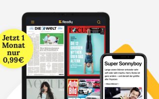 Digital alles lesen: 1 Monat Readly für nur 99 Cent