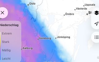 Apple Wetter-App: Minutengenaues Regenradar neu in Deutschland