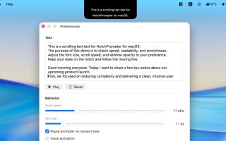 NotchPrompter: Minimalistischer Teleprompter für macOS