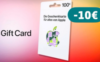 Apple Geschenkkarte kaufen, 10 Euro Guthaben sichern