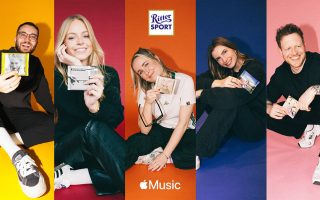 Quadratisch, praktisch, Stream: Apple Music Schokolade von Ritter Sport