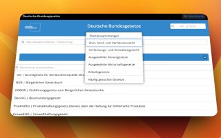 Deutsche Bundesgesetze als App: Alle Rechtsnormen im Überblick