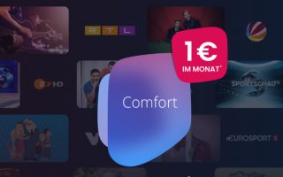 Waipu.tv Comfort: TV-Streaming für nur 1 Euro im Monat