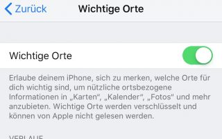 iOS Basics: Alle besuchten Orte ansehen