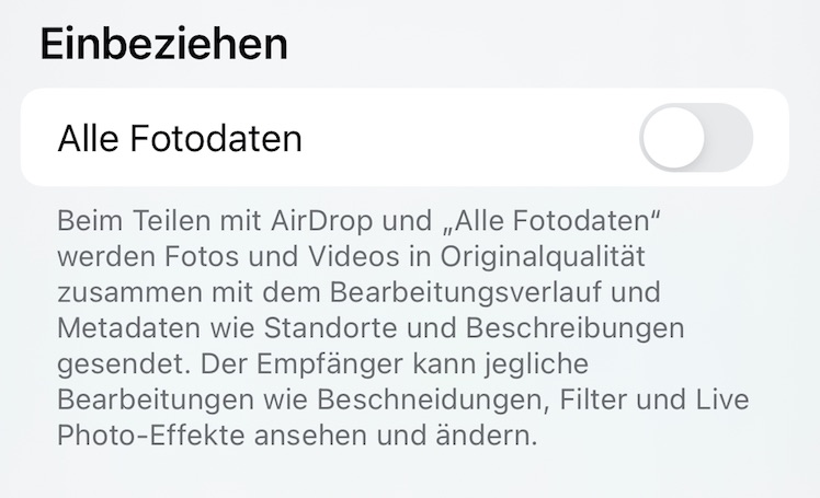So Geht S Fotos Ohne Metadaten Uber Airdrop Verschicken Itopnews De Aktuelle Apple News Rabatte Zu Iphone Ipad Mac