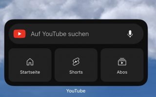 YouTube: App-Update bringt Widgets für Schnellzugriff