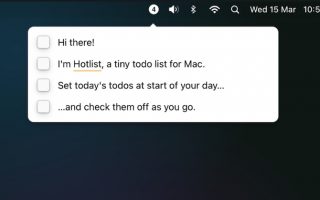 App des Tages: Hotlist für die Systemleiste