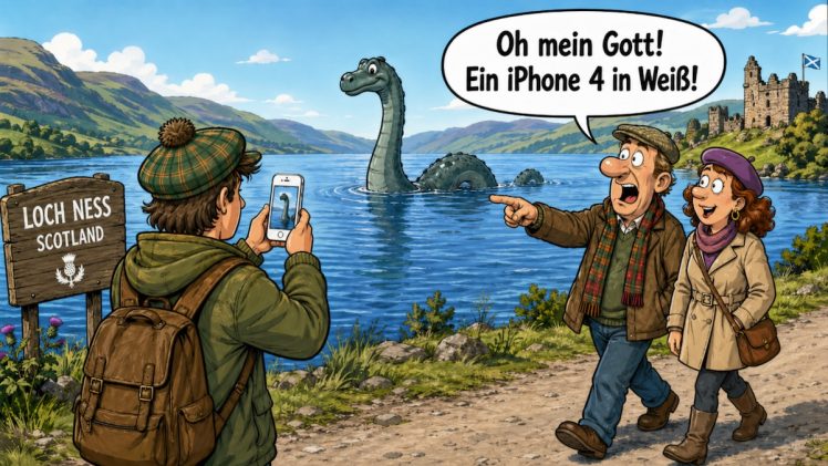 Weißes iPhone 4 Sketch Bildquelle: ChatGPT
