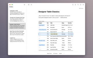 Beste Text-Software: Ulysses kann ab sofort auch mit Tabellen umgehen